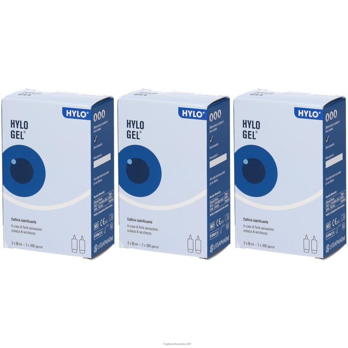 Trova prezzi di Hylo Gel Collirio 2 Flaconcini da 10 ml 3x2x10 ml Gocce Oftalmiche e compra online
