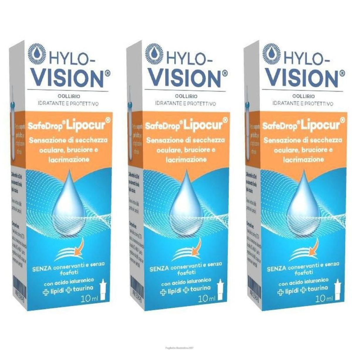 Trova prezzi di hylovision safe drop lipocur collirio 10 ml 3x10 ml gocce oftalmiche e compra online