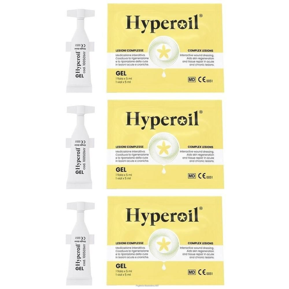 Trova prezzi di hyperoil gel fiala lesioni complesse 3x5 ml e compra online