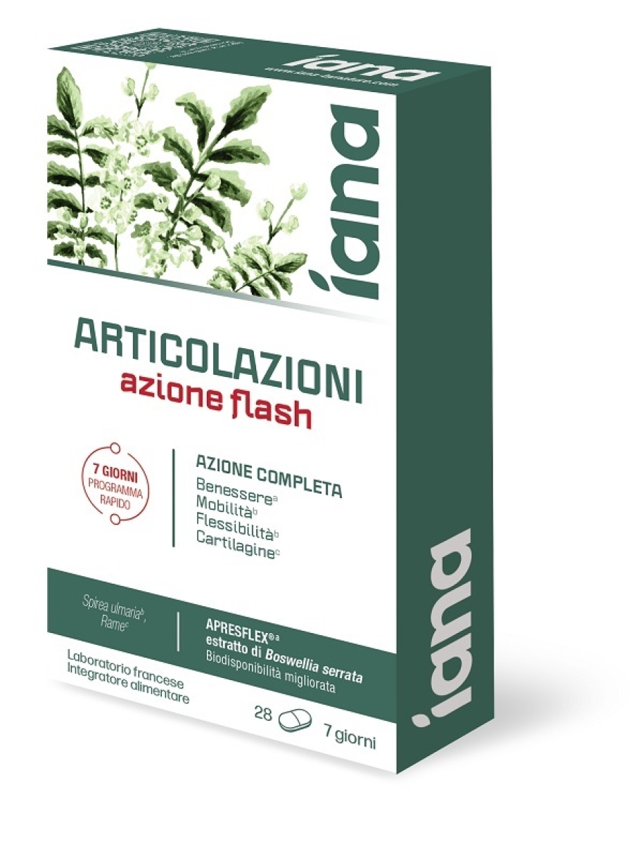 Cerca Offerte di Íana articolazioni azione flash integratore per il benessere articolare e il mantenimento dei tessuti connettivi 28 capsule e acquista online