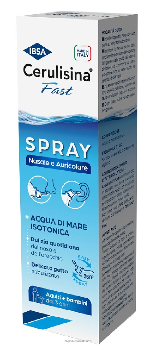 Cerca Offerte di ibsa - cerulisina fast spray per pulizia nasale e auricolare con acqua di mare isotonica adulti e bambini 3+ confezione 100 ml e acquista online
