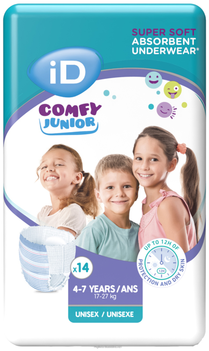 Cerca Offerte di id comfy junior pants night 4-7 anni unisex 17-27kg taglia xs 14 pezzi e acquista online
