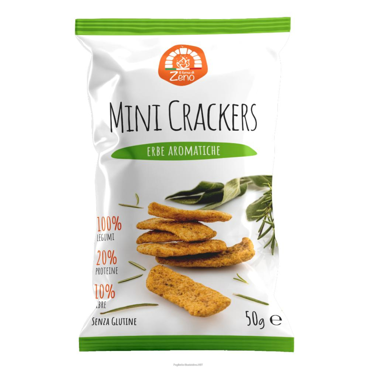 Cerca Offerte di il forno di zeno minicrackers di legumi alle erbe 50 g e acquista online