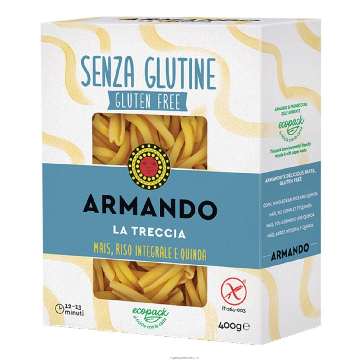 Cerca Offerte di il gluten free di armando la treccia mais riso integrale e quinoa 400 g e acquista online