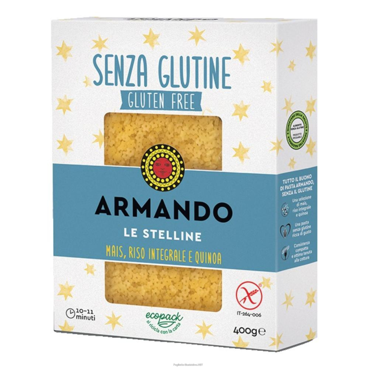 Cerca Offerte di il gluten free di armando le stelline mais riso integrale e quinoa 400 g e acquista online