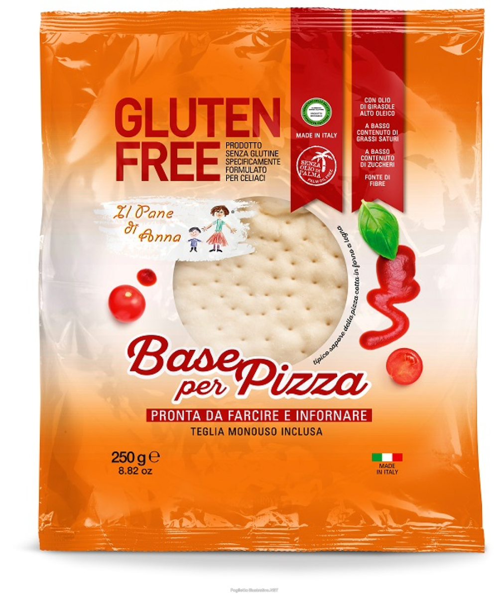 Cerca Offerte di il pane di anna base pizza senza glutine senza latte 250 g e acquista online