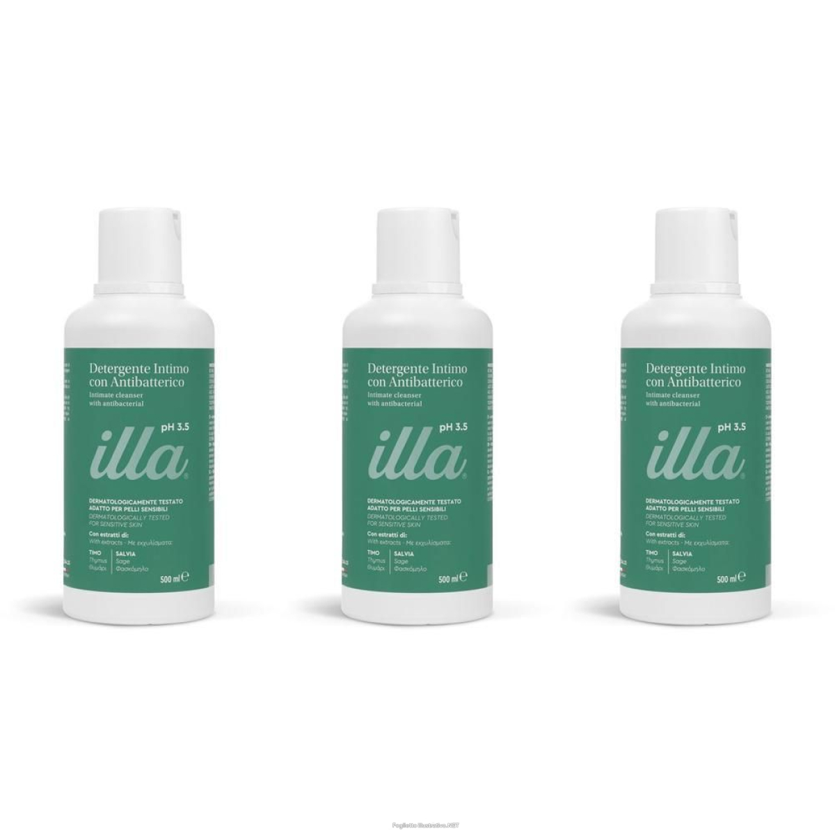 Cerca Offerte di illa detergente intimo antibatterico ph 3.5 3x500 ml e acquista online