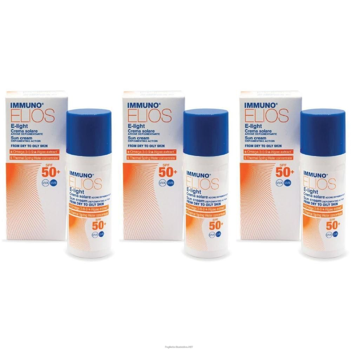 Cerca Offerte di immuno elios cream e-light spf50+ lightening 40 ml 3x40 ml crema e acquista online