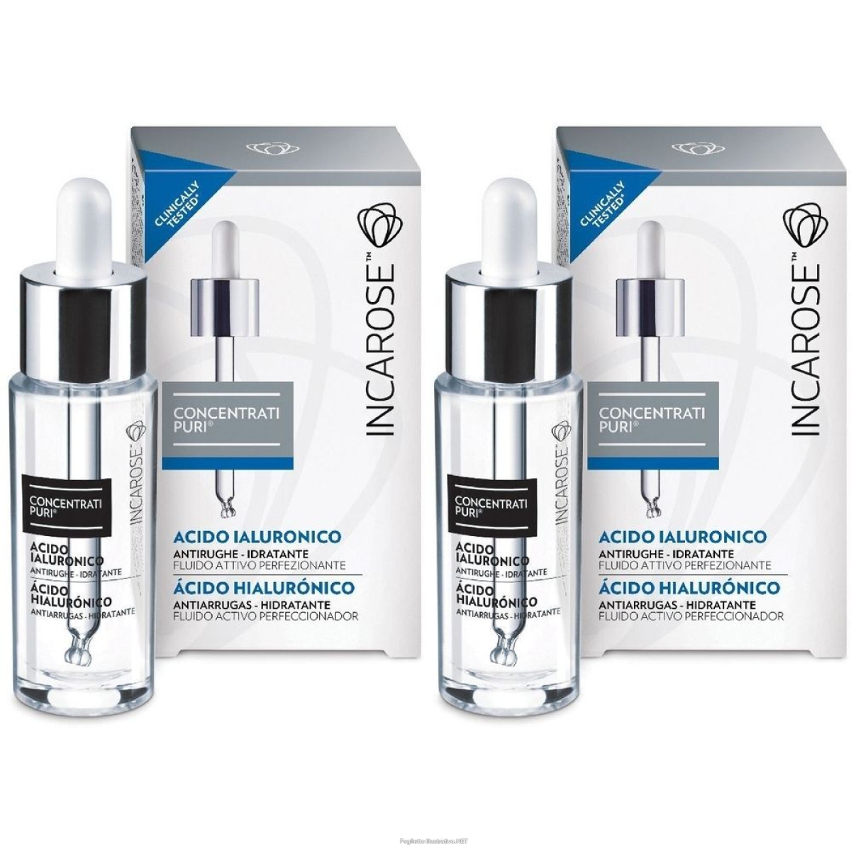 Cerca Offerte di incarose concentrati puri acido ialuronico set da 2 2x15 ml fluido e acquista online