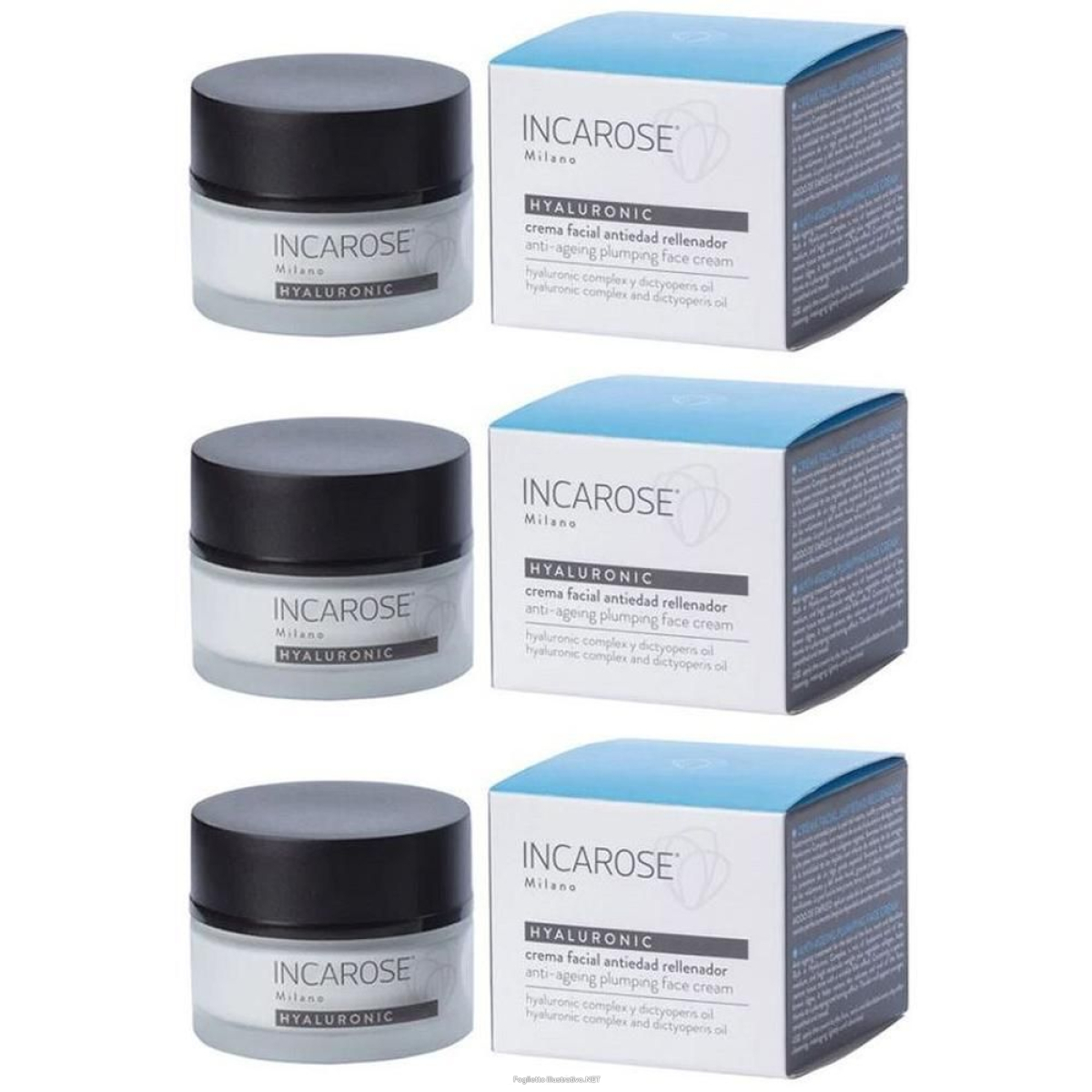 Cerca Offerte di incarose hyaluronic crema viso antiage rimpolpante 3x50 ml e acquista online