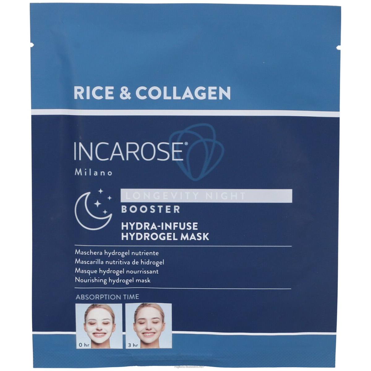 Cerca Offerte di incarose longevity night booster maschera hydrogel nutriente riso coll e acquista online