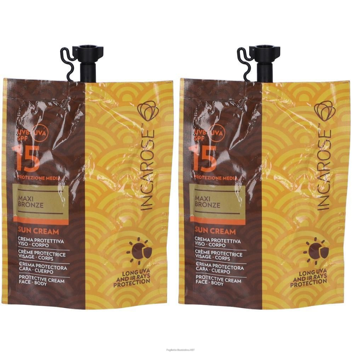 Cerca Offerte di incarose maxi bronze sun cream spf15 50 ml 2x50 ml e acquista online