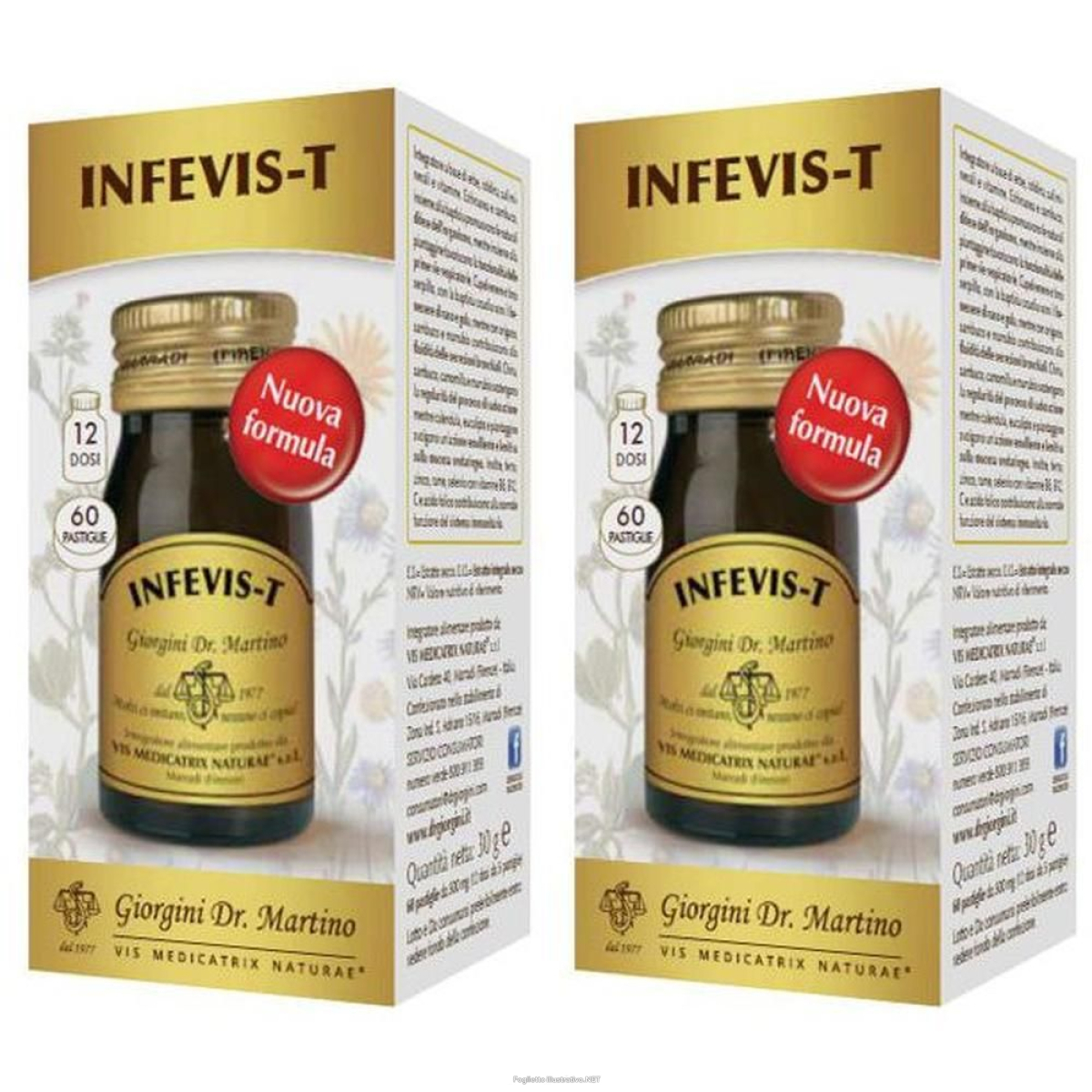 Cerca Offerte di infevis-t 60 pastiglie 30 g 2x60 pz compresse e acquista online