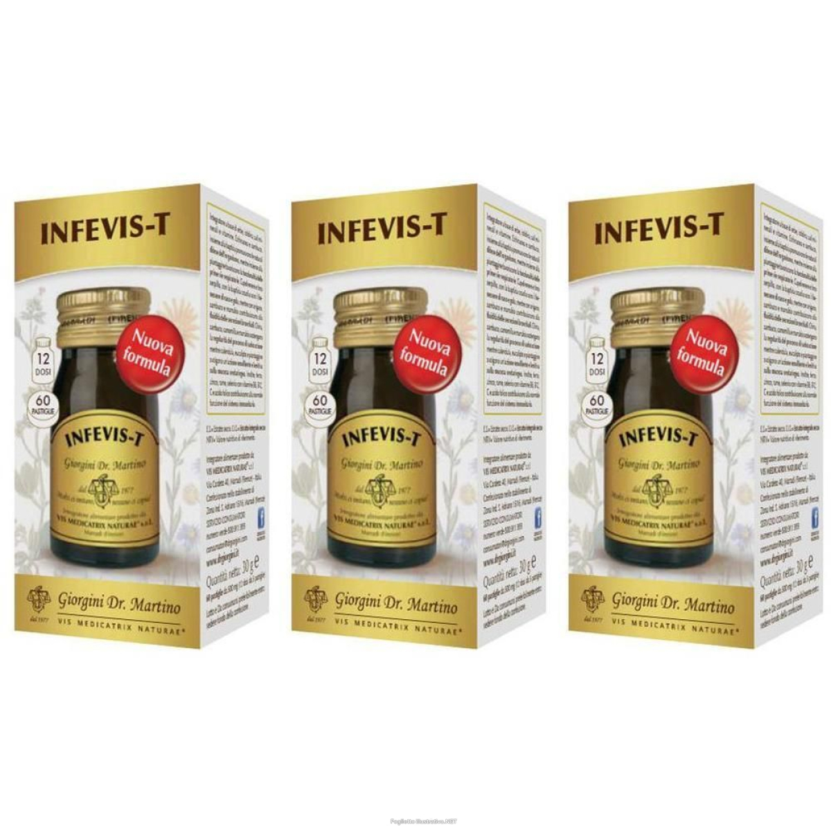 Cerca Offerte di infevis-t 60 pastiglie 30 g 3x60 pz compresse e acquista online