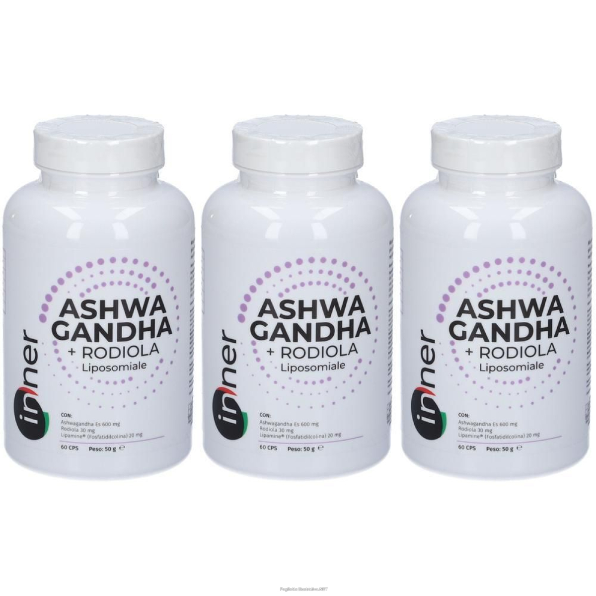 Cerca Offerte di inner® ashwagandha + rodiola liposomiale 3x1 pz capsule e acquista online