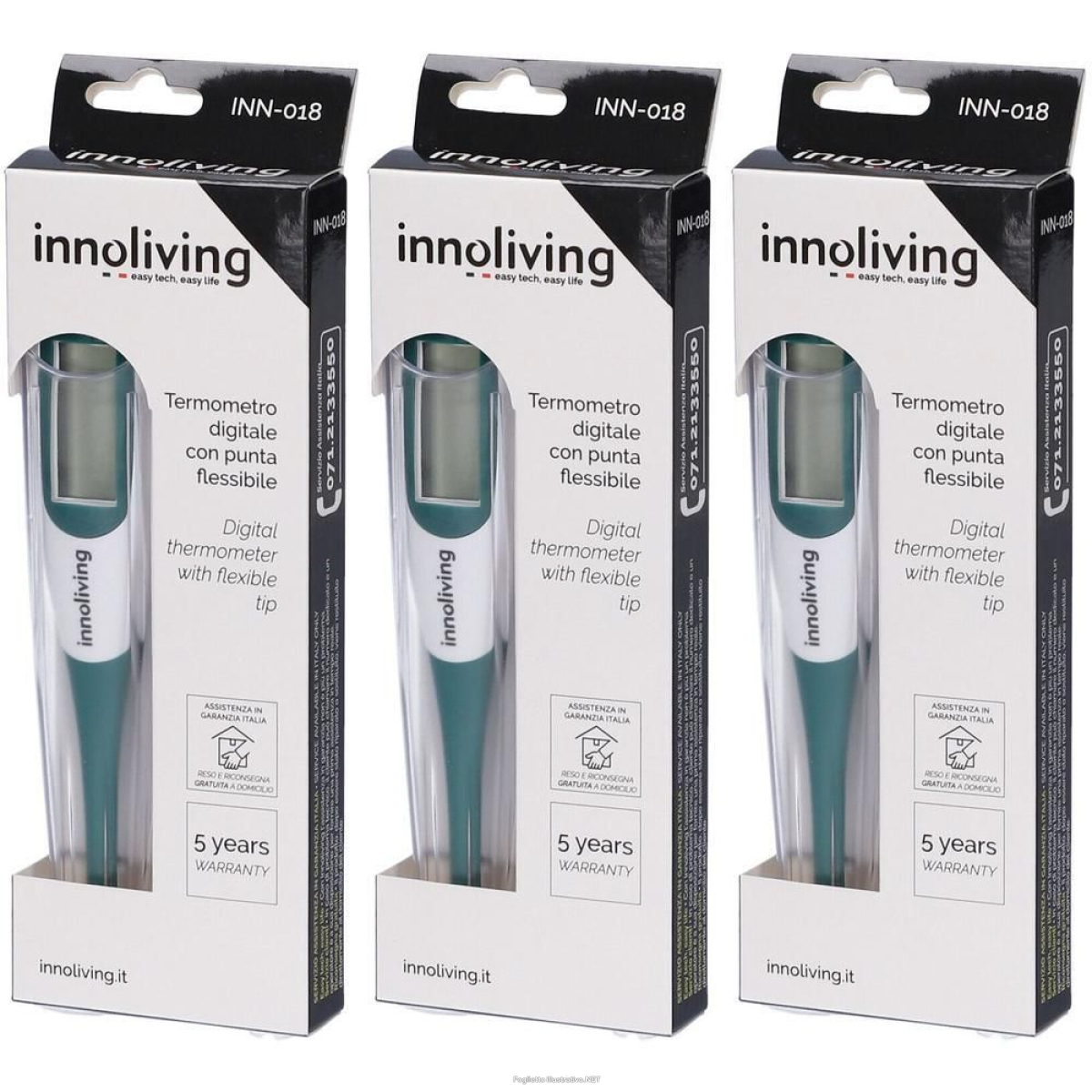 Cerca Offerte di innoliving termometro digitale con sonda flessibile 1 st e acquista online
