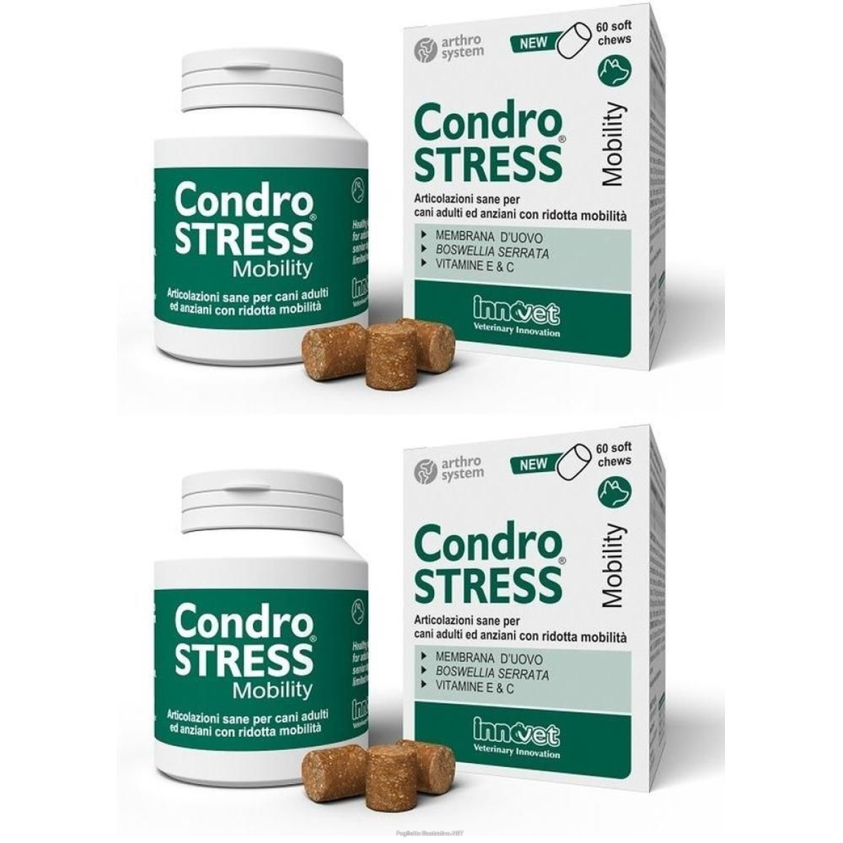 Cerca Offerte di innovet condrostress mobility soft chews per cani 2x1 st e acquista online