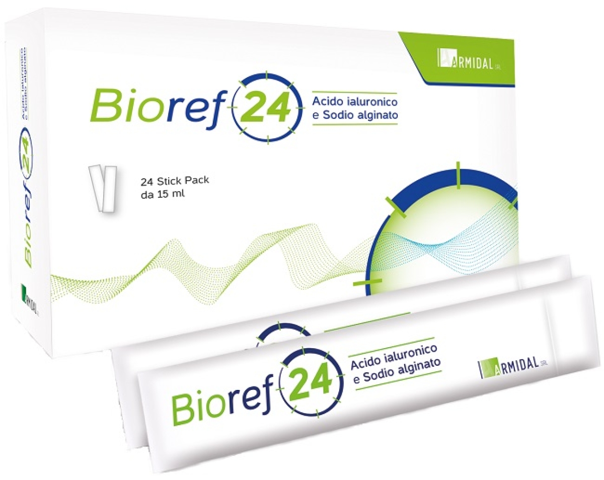 Cerca Offerte di Integratore bioref 24 con alginato e acido ialuronico, 24 stick e acquista online