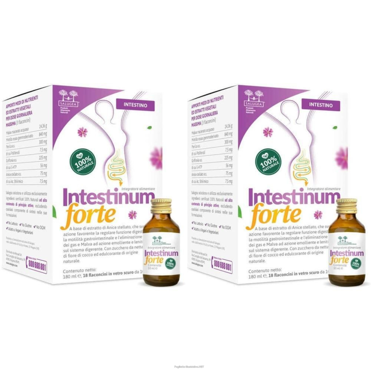 Cerca Offerte di intestinum forte salugea - integratore per l’intestino flaconcini 2x e acquista online