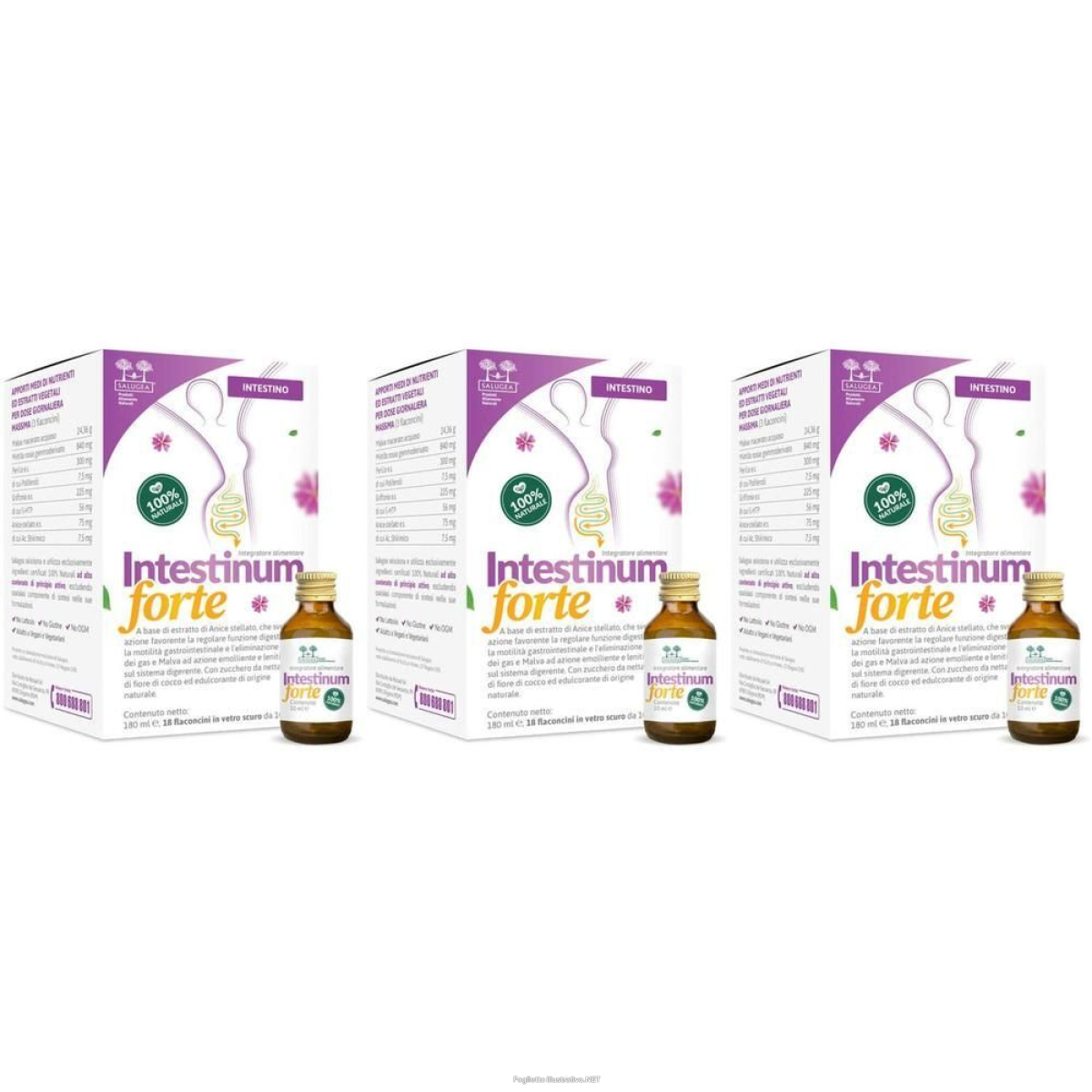 Cerca Offerte di intestinum forte salugea - integratore per l’intestino flaconcini 3x e acquista online