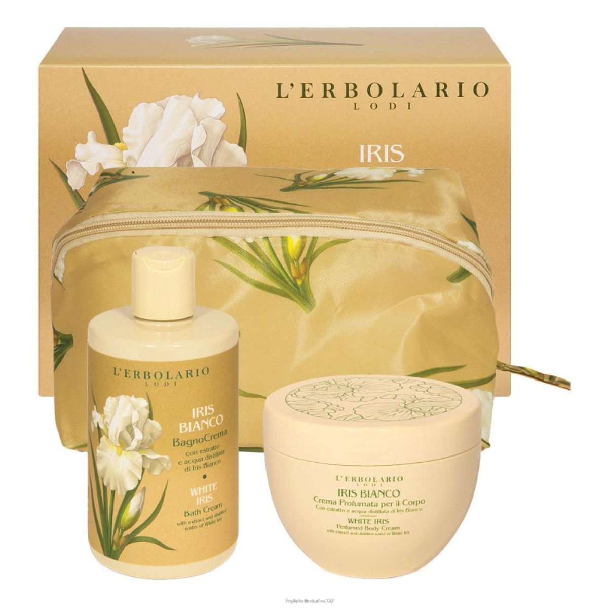 Cerca Offerte di iris bianco beauty case gemma 1 bagno crema 300 ml + 1 crema profumata corpo 300 ml e acquista online