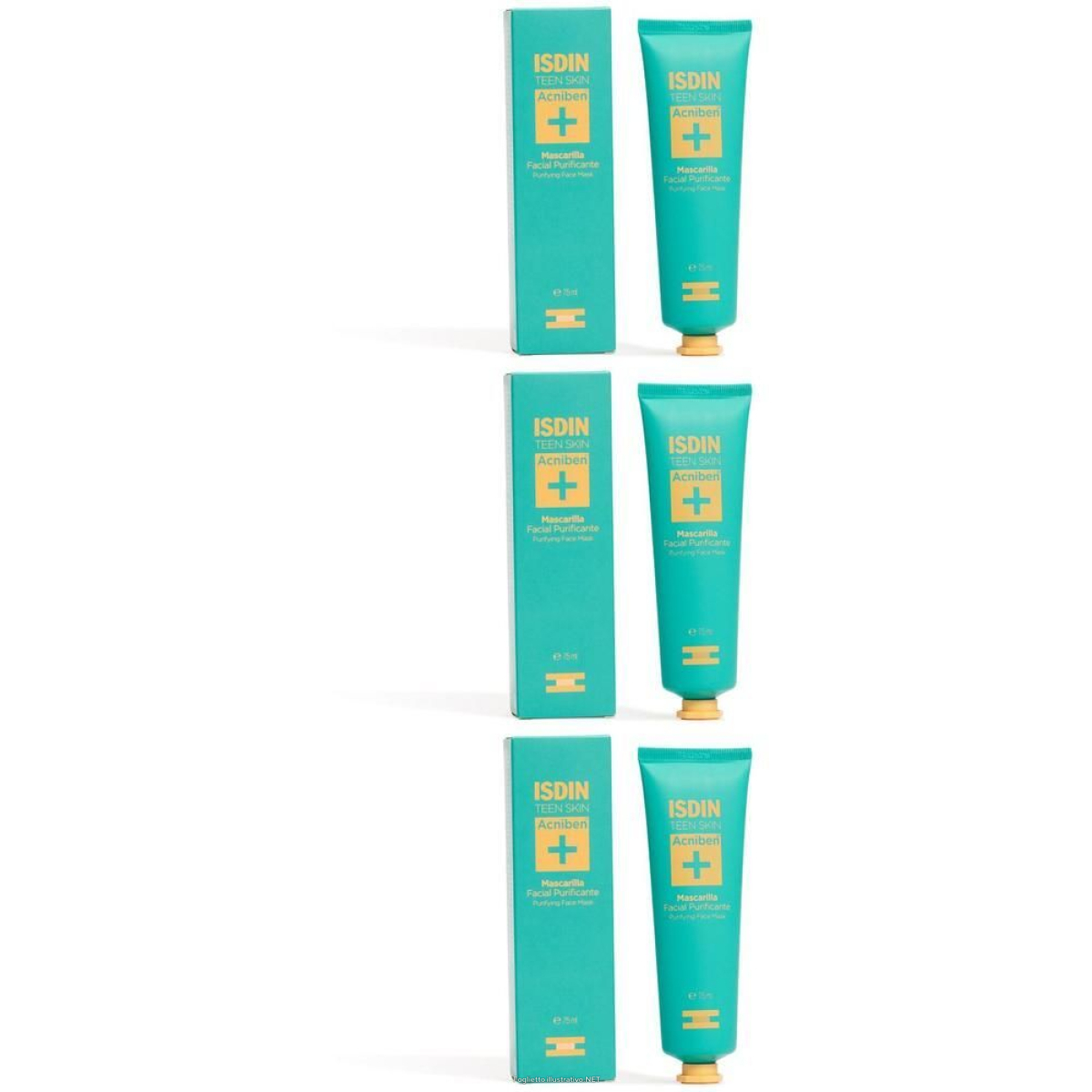 Cerca Offerte di isdin acniben face mask maschera viso purificante 3x75 ml e acquista online
