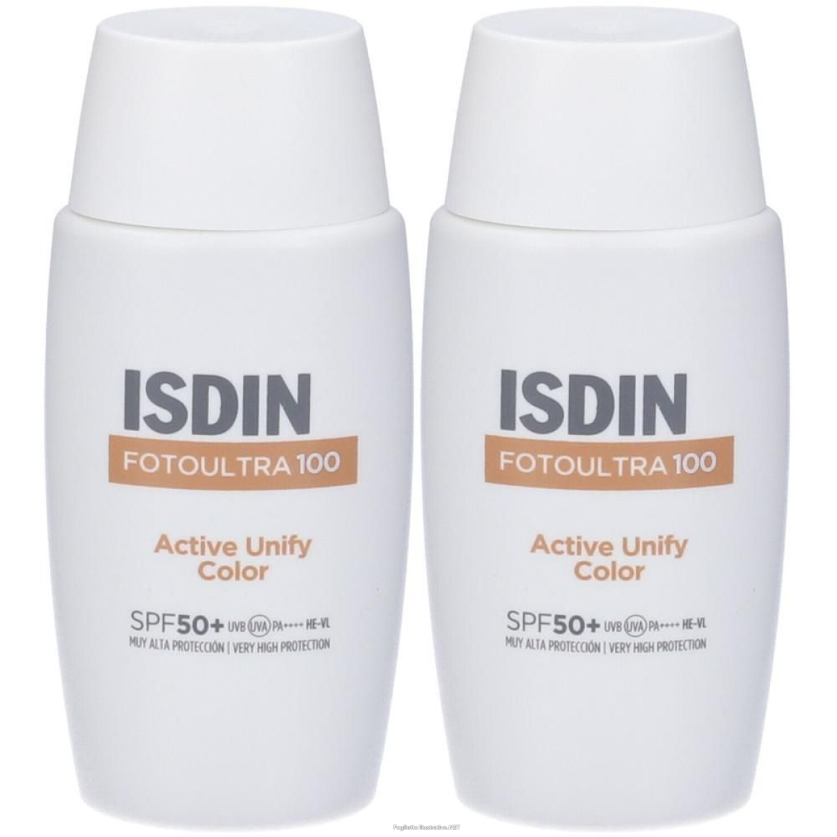 Cerca Offerte di isdin fotoultra 100 active unify color spf50+ 2x50 ml e acquista online
