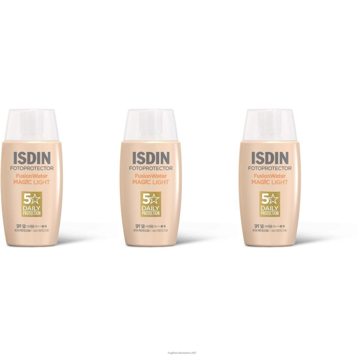 Cerca Offerte di isdin fusion water magic color light spf50 3x50 ml e acquista online