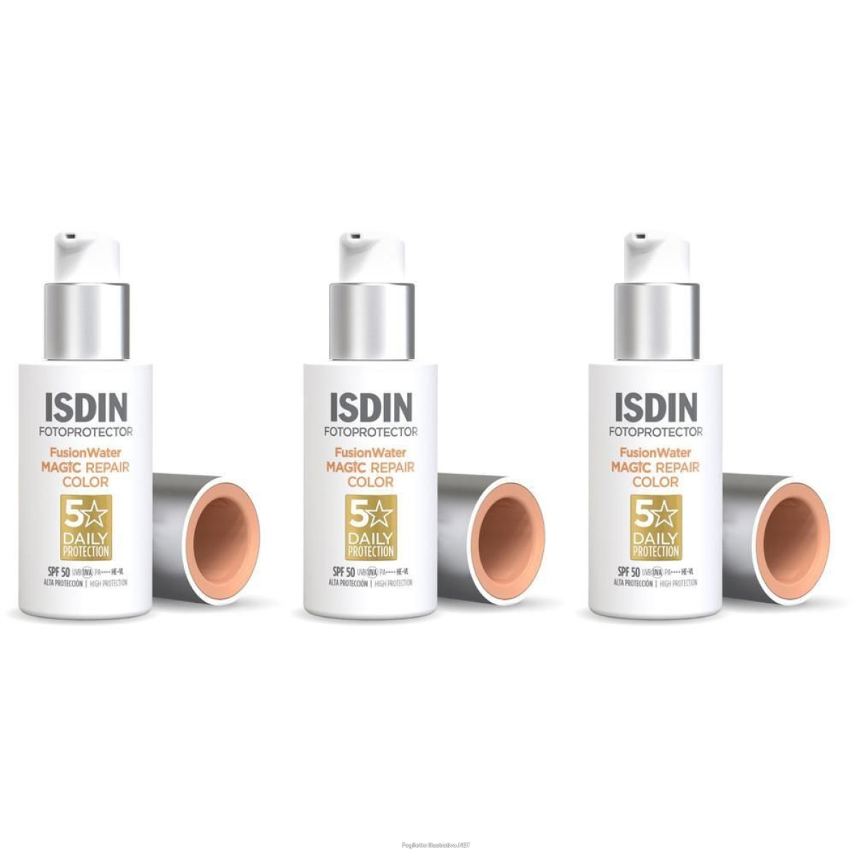 Cerca Offerte di isdin fusion water magic repair color spray spf 50 3x50 ml e acquista online