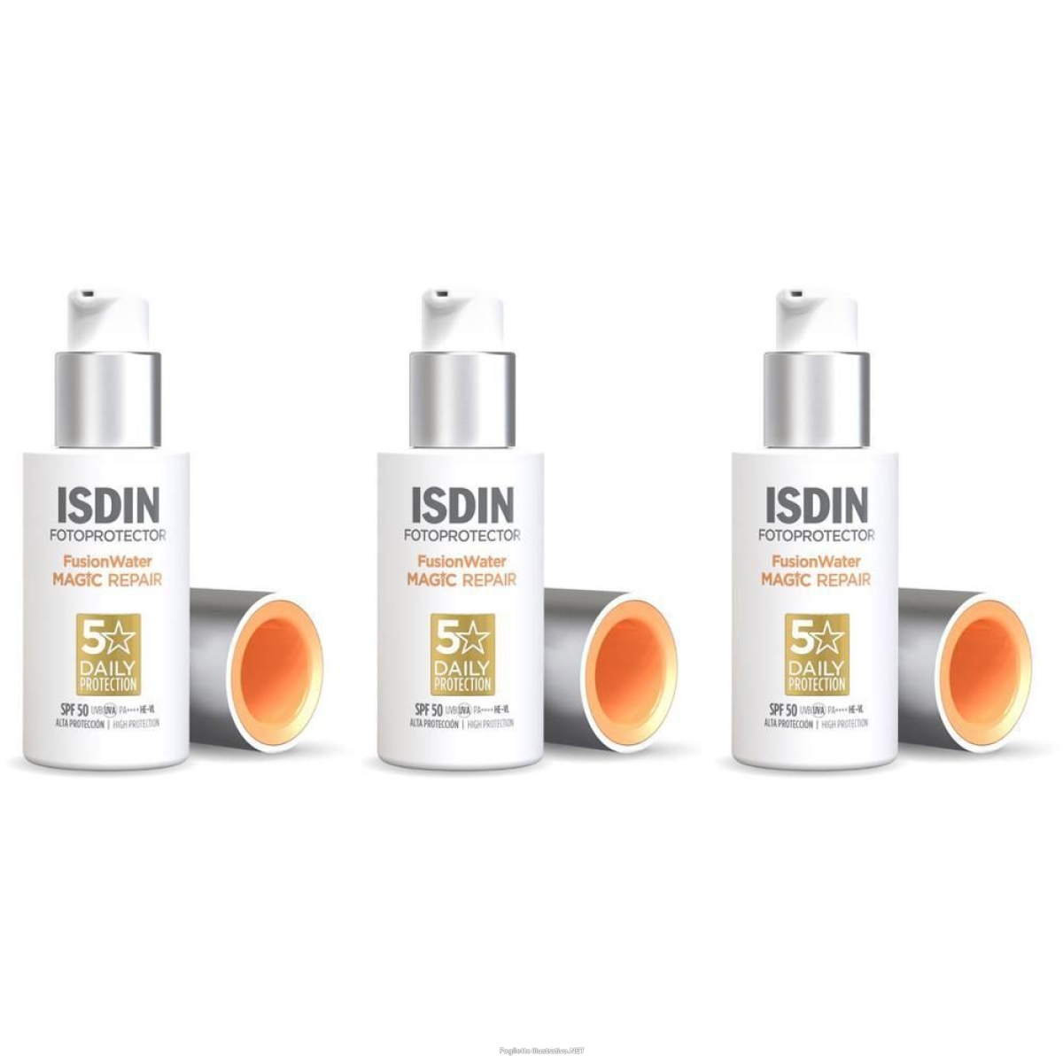 Cerca Offerte di isdin fusion water magic repair spray spf 50 3x50 ml e acquista online