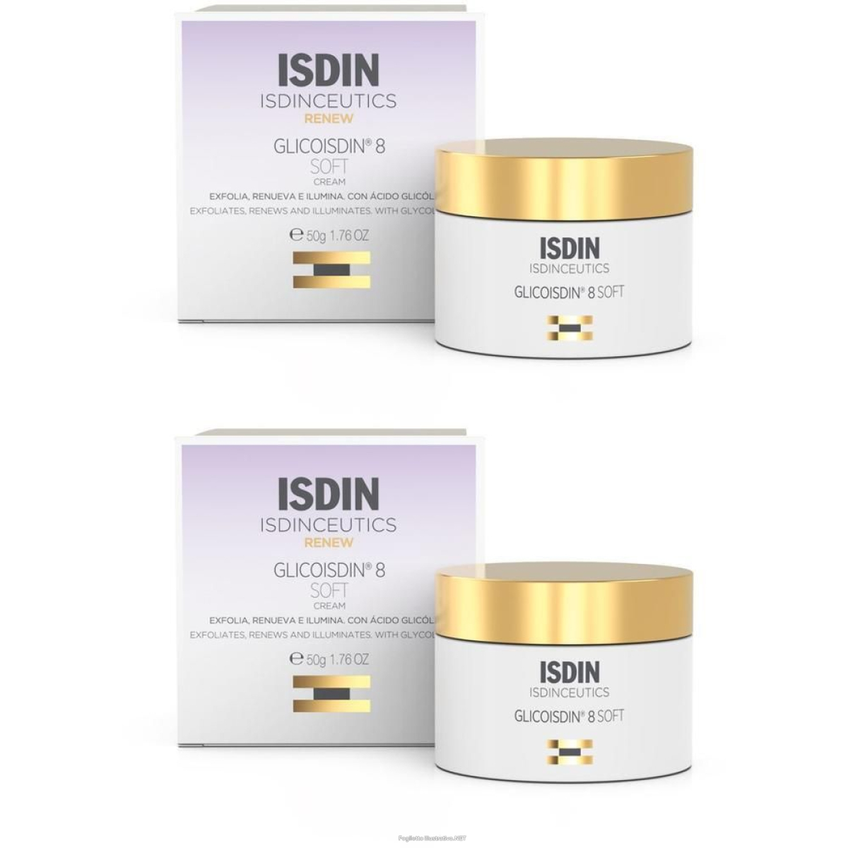Cerca Offerte di isdin isdinceutics glicoisdin 8 crema viso effetto peeling 2x50 ml cre e acquista online