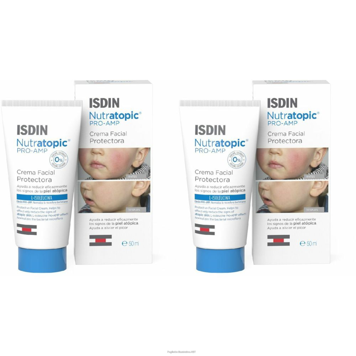 Cerca Offerte di isdin nutratopic® pro-amp crema facial set da 2 2x50 ml e acquista online