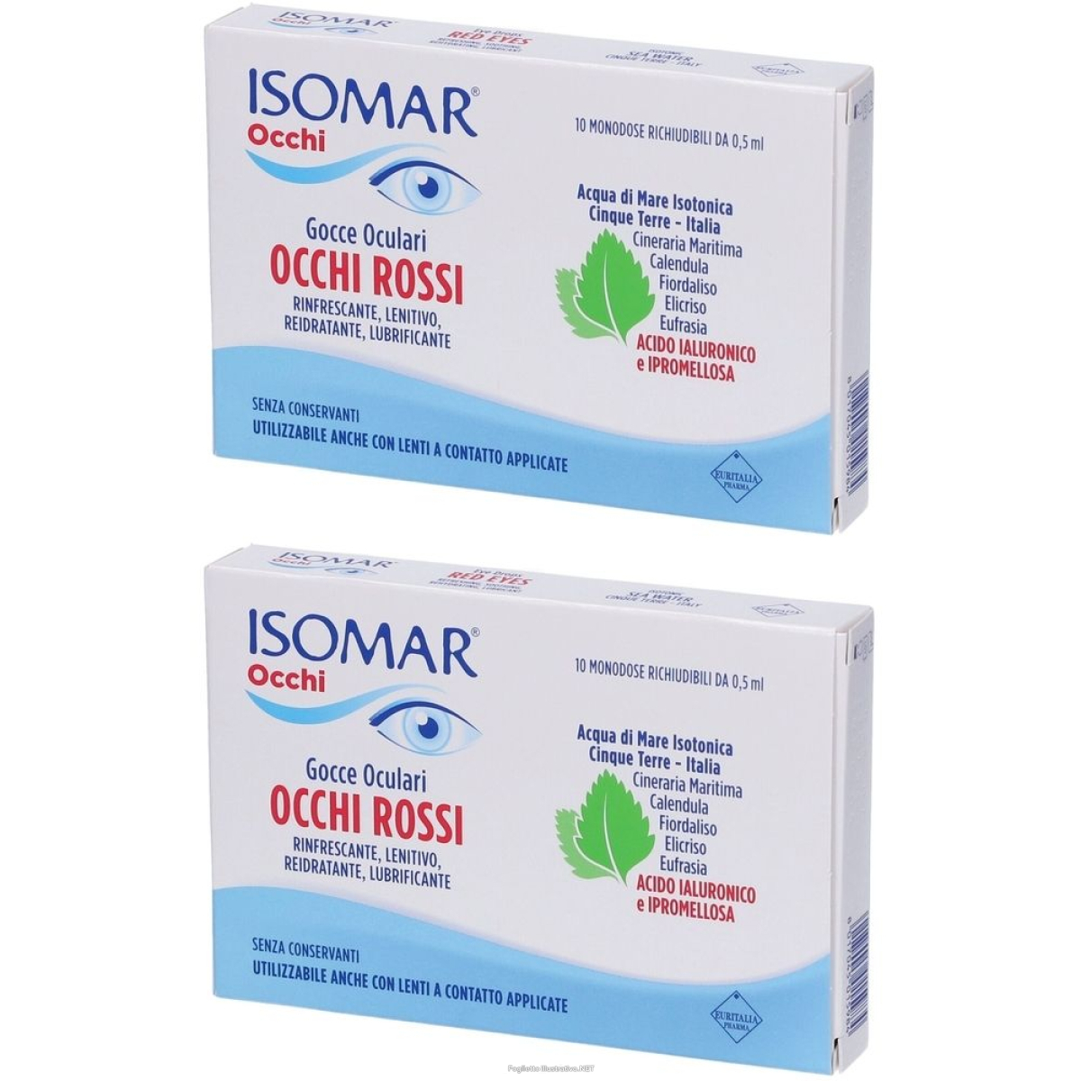 Cerca Offerte di isomar occhi rossi gocce oculari acido ialuronico 0,20% set da 2 2x10 e acquista online