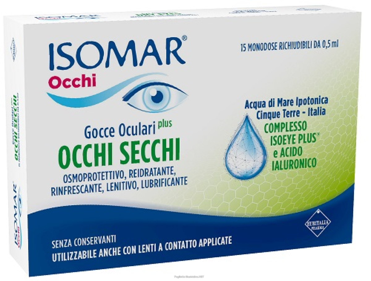 Cerca Offerte di isomar occhi secchi plus gocce oculari acido ialuronico 0,20% 15 flaconcini e acquista online