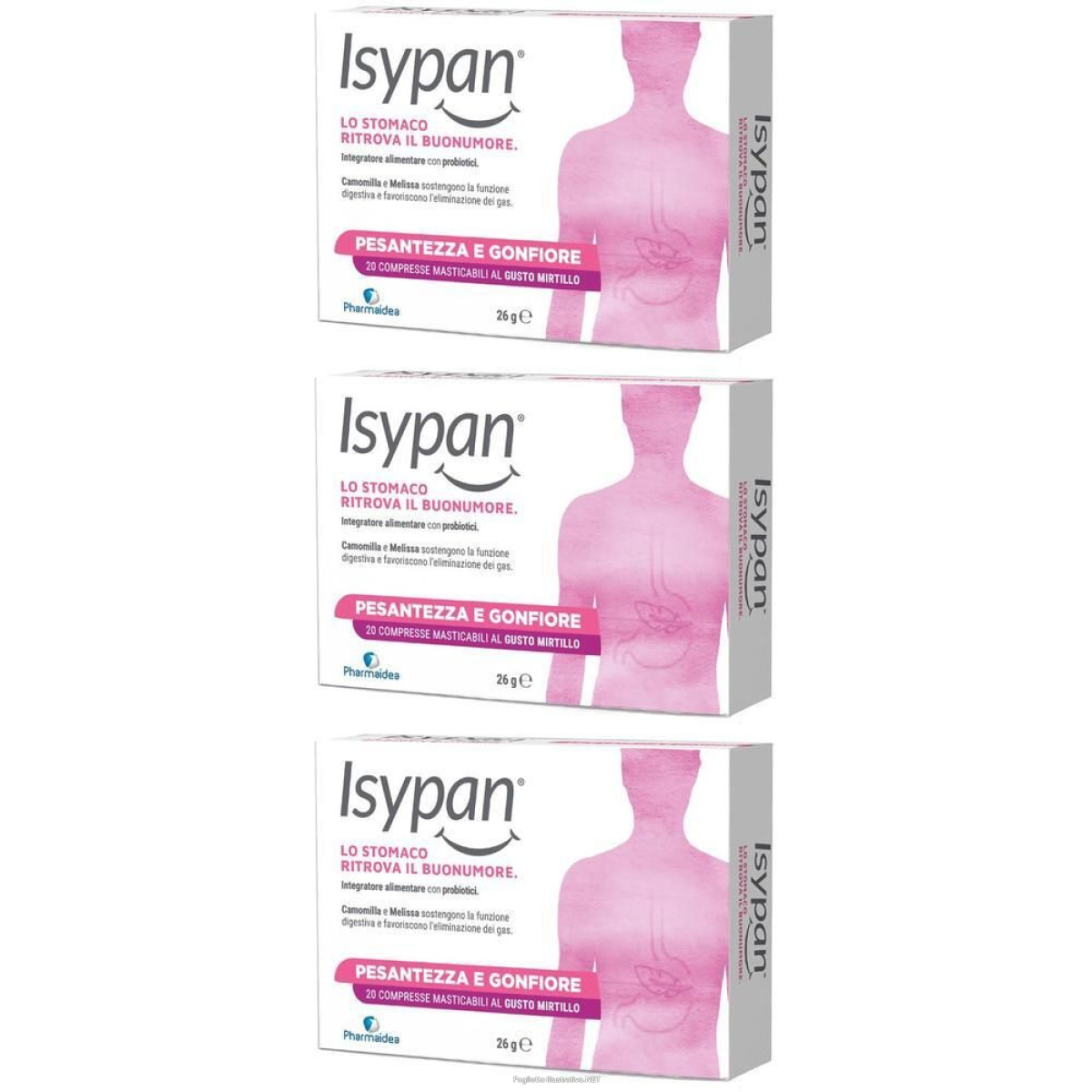 Cerca Offerte di isypan pesantezza e gonfiore 20 compresse masticabili 3x26 g e acquista online