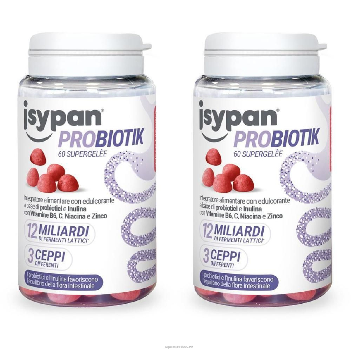 Cerca Offerte di isypan probiotik fermenti 60 supergelee 2x90 g caramelle e acquista online