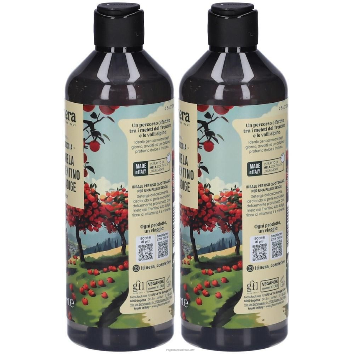 Cerca Offerte di itinera bagnodoccia con mela del trentino alto adige dolce 370ml 2x370 e acquista online