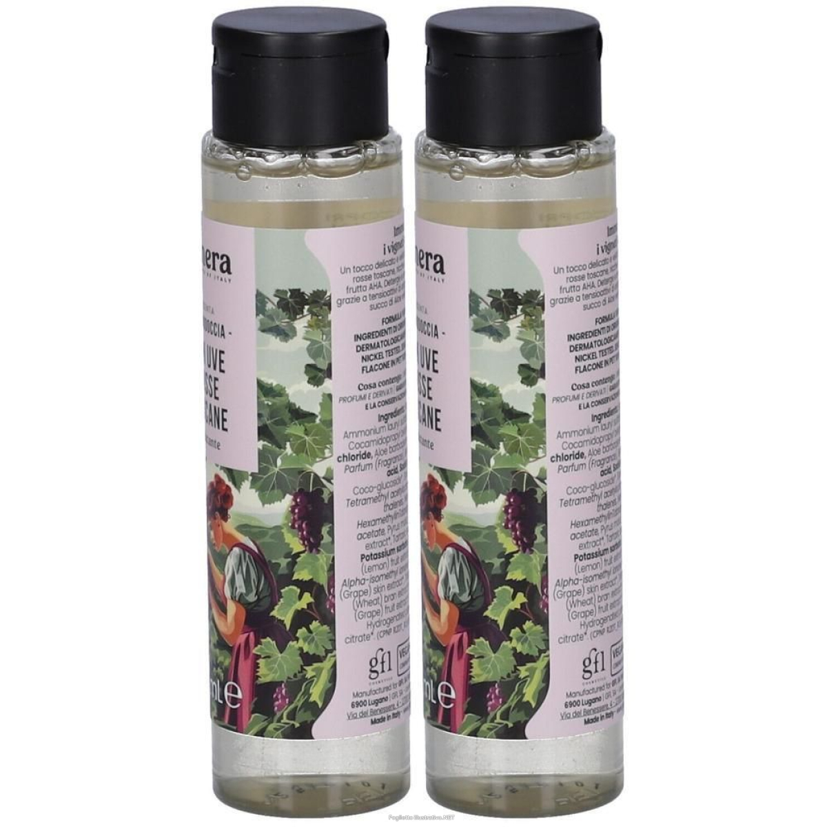 Cerca Offerte di itinera bagnodoccia con uve rosse toscane vellutante 100ml 2x100 ml e acquista online
