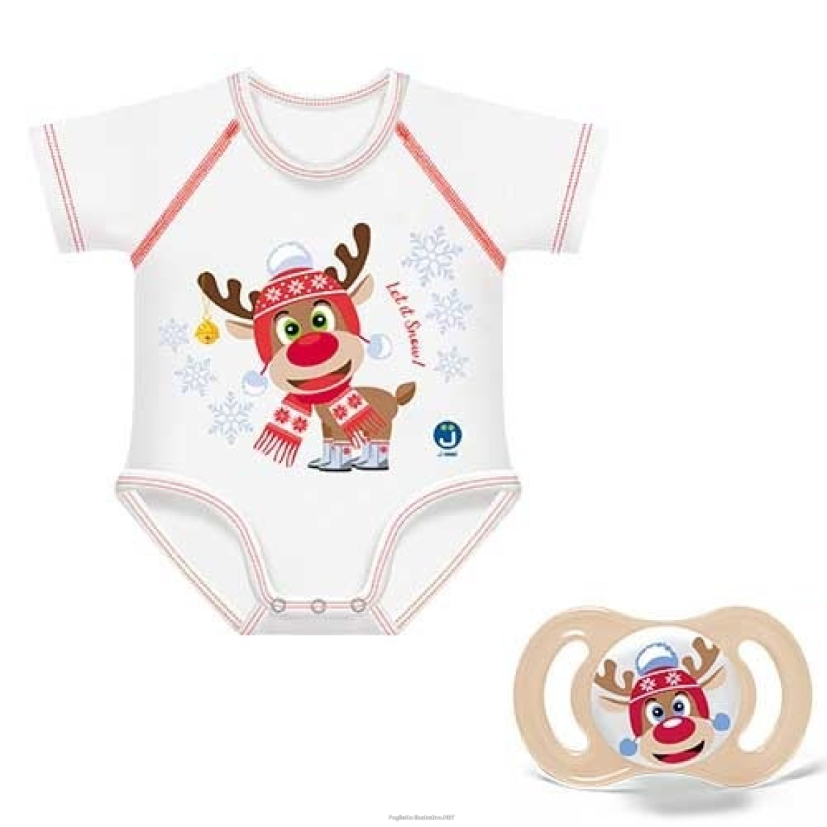Cerca Offerte di j bimbi baby twin set renna body neonato 0-36 mesi + succhietto 2-6mesi e acquista online