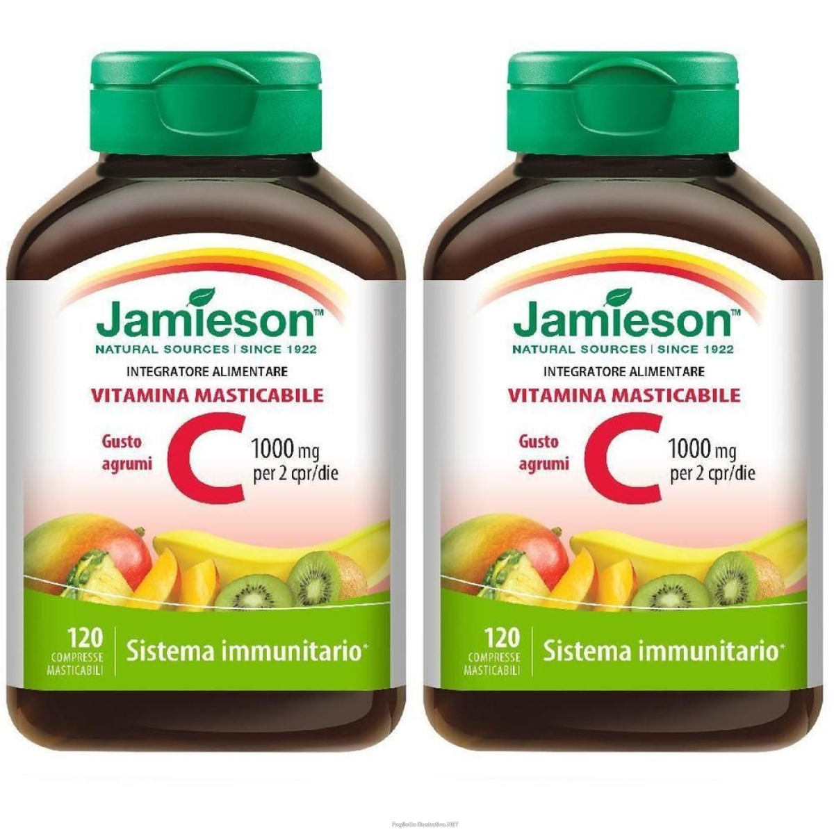 Cerca Offerte di jamieson vitamina c 1000 masticabile agrumi compresse 2x120 pz compres e acquista online