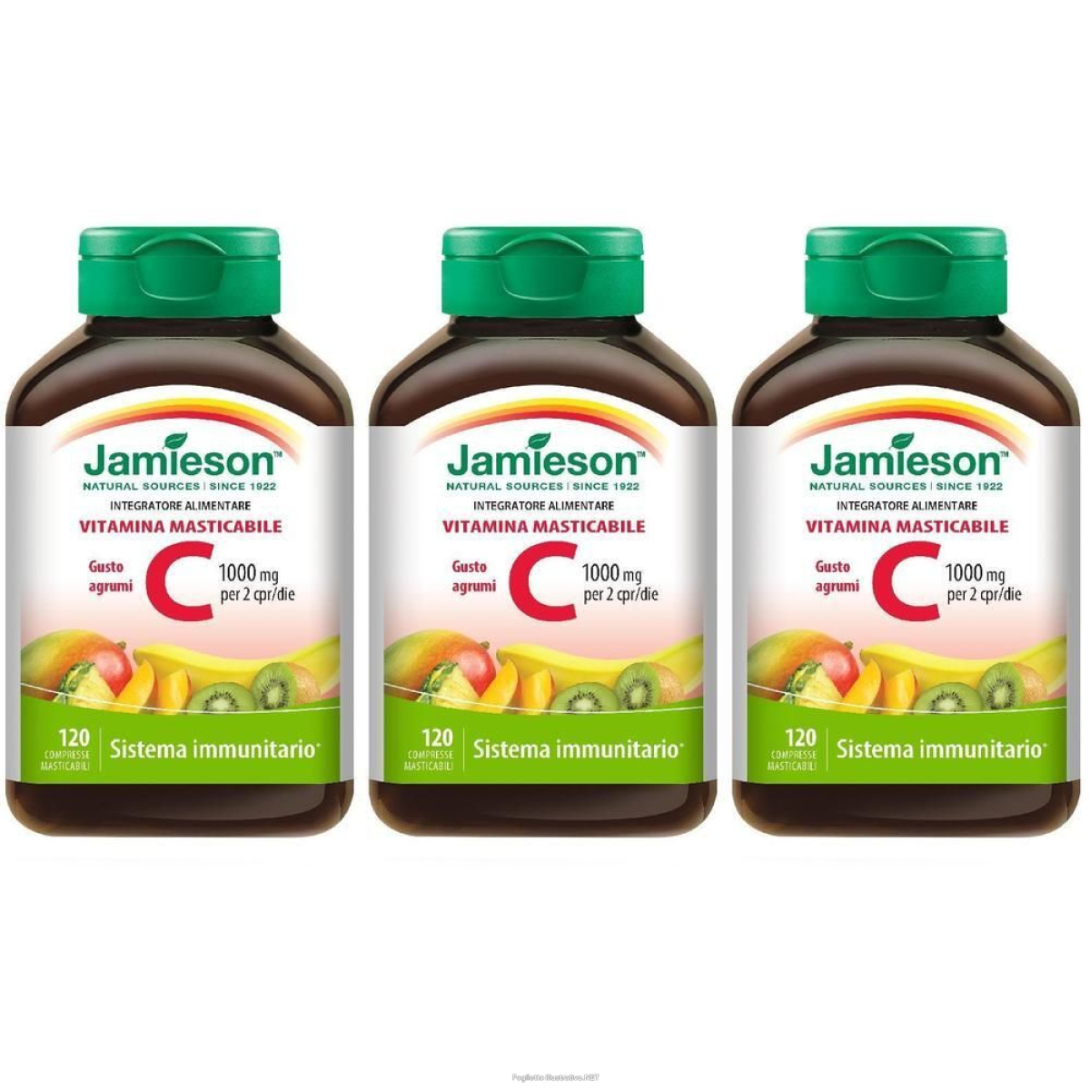 Cerca Offerte di jamieson vitamina c 1000 masticabile agrumi compresse 3x120 pz compres e acquista online