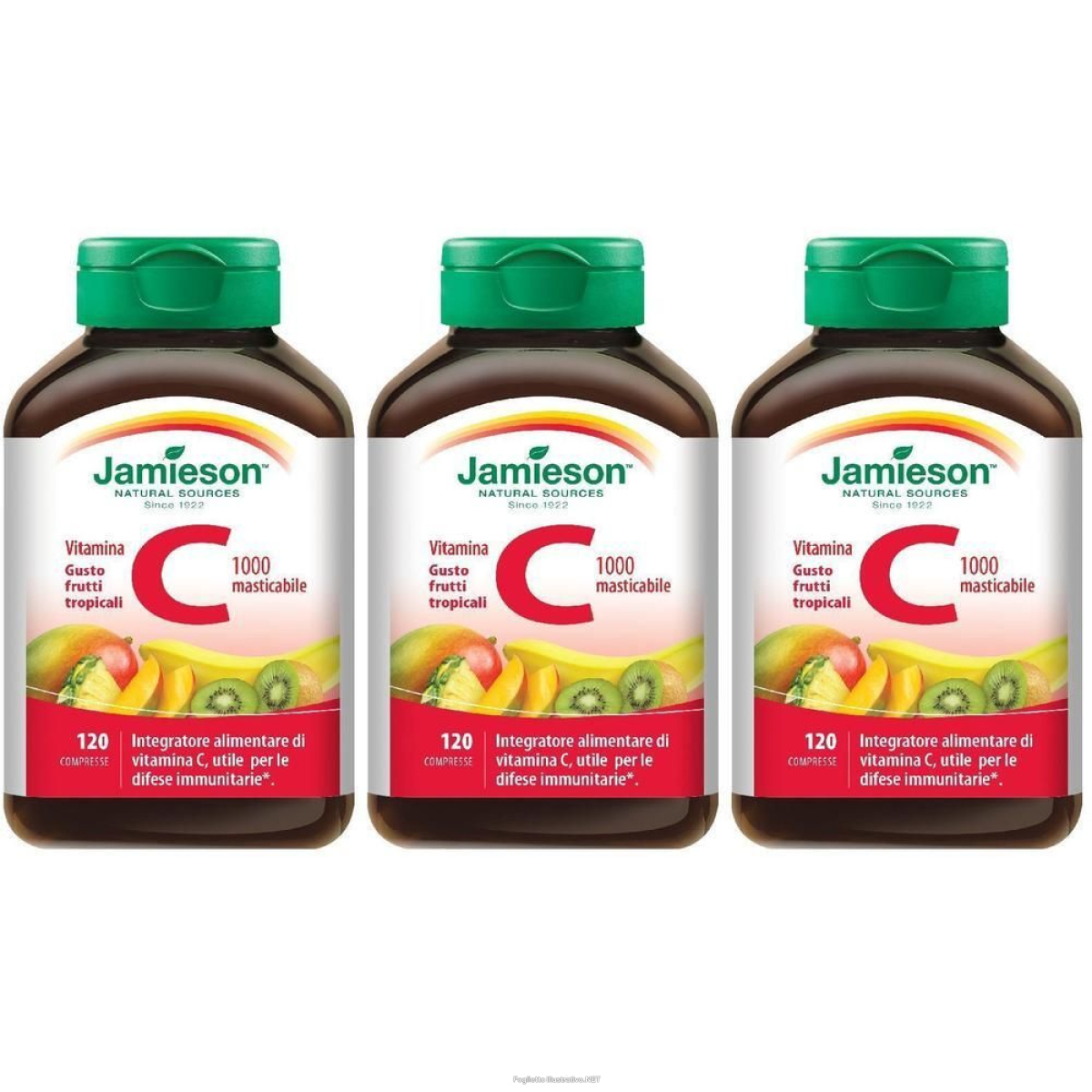 Cerca Offerte di jamieson vitamina c gusto frutti tropicali 3x120 pz compresse masticab e acquista online