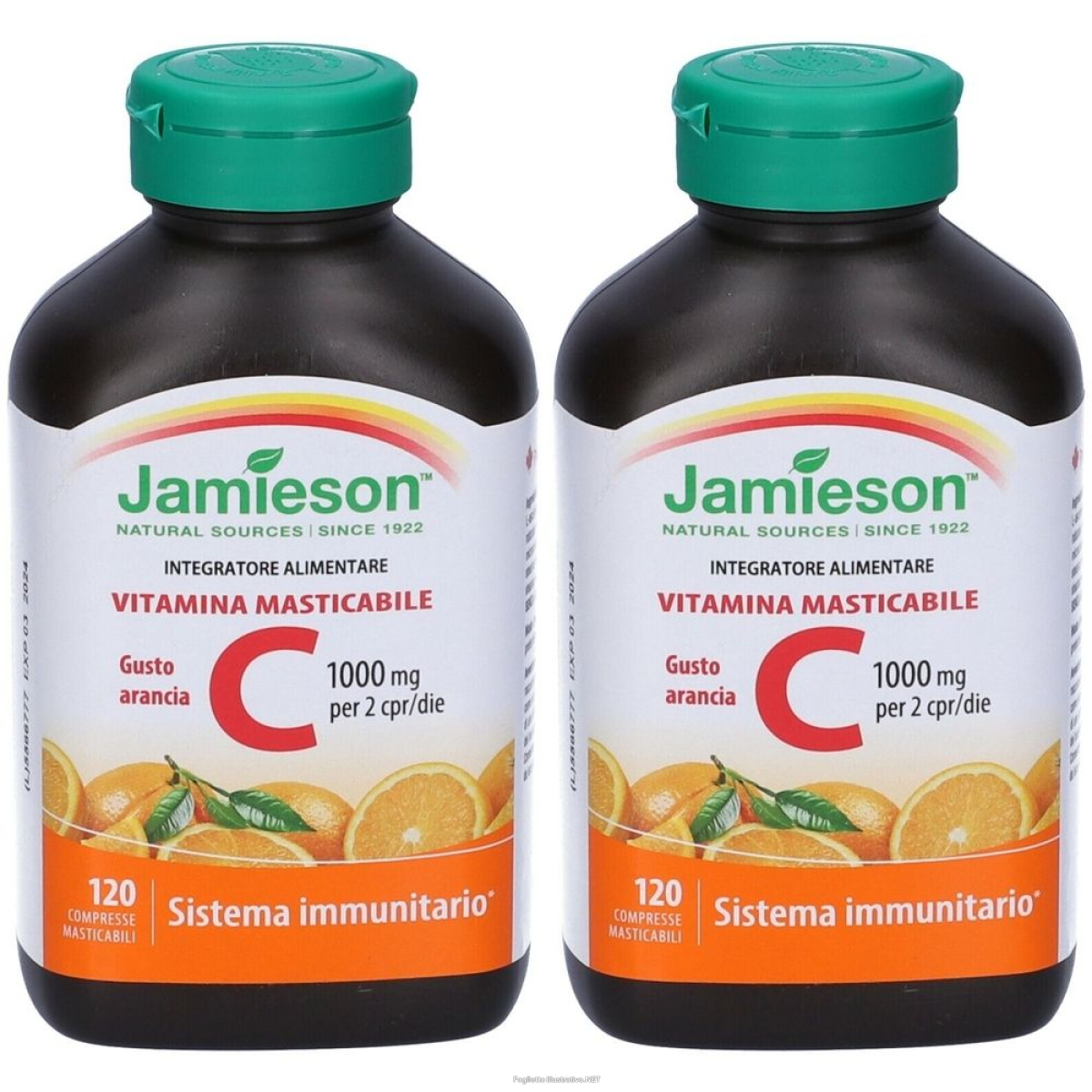 Cerca Offerte di jamieson vitamina c masticabile 1000 mg set da 2 2x120 pz compresse e acquista online