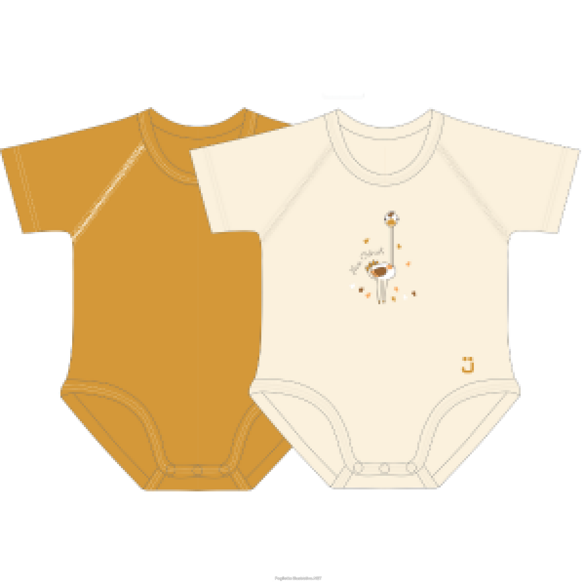 Cerca Offerte di jb 0-36 body neonato cotone biologico mezze maniche bipack senape + struzzo e acquista online