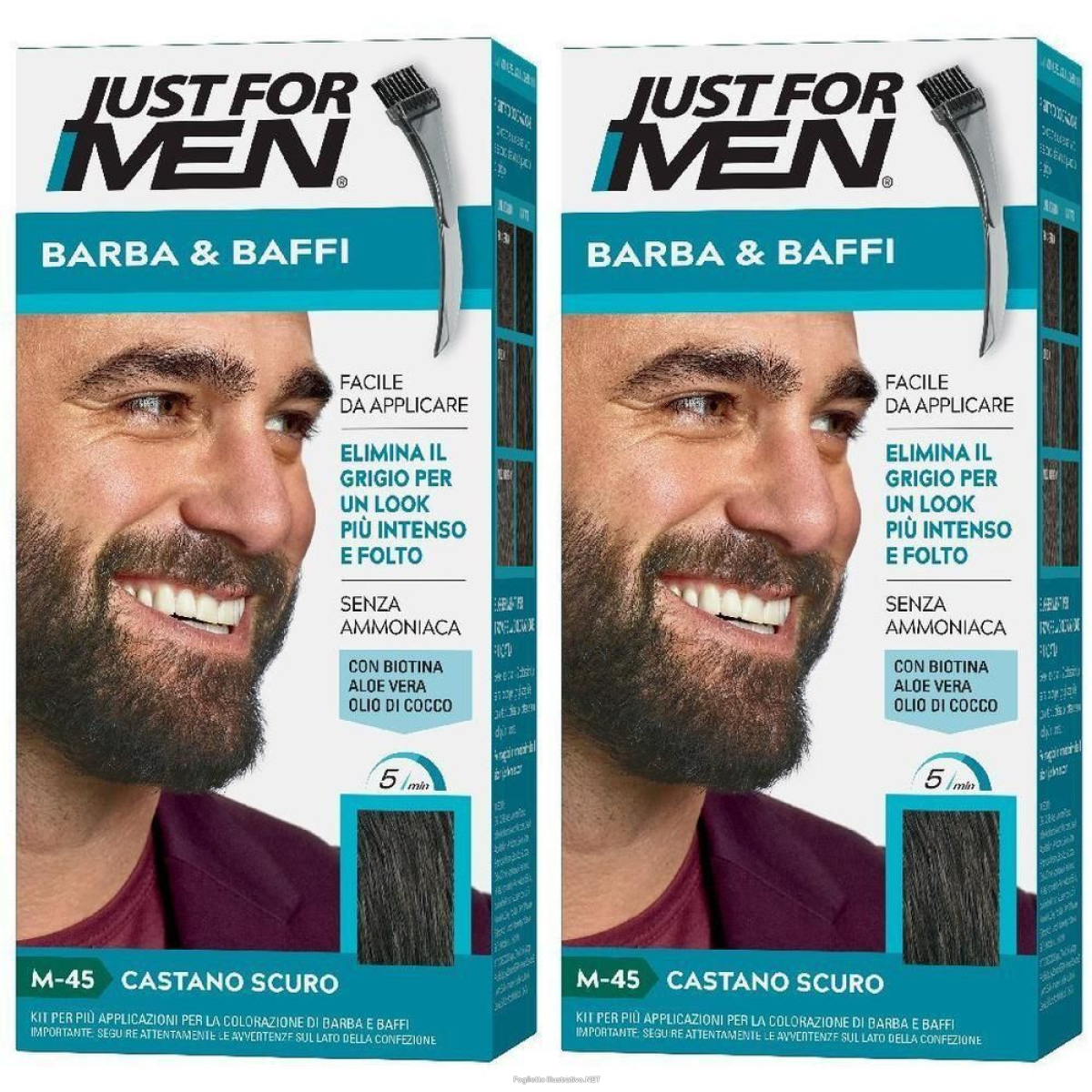 Cerca Offerte di just for men barba & baffi m45 castano scuro 51 g 2x51 g e acquista online
