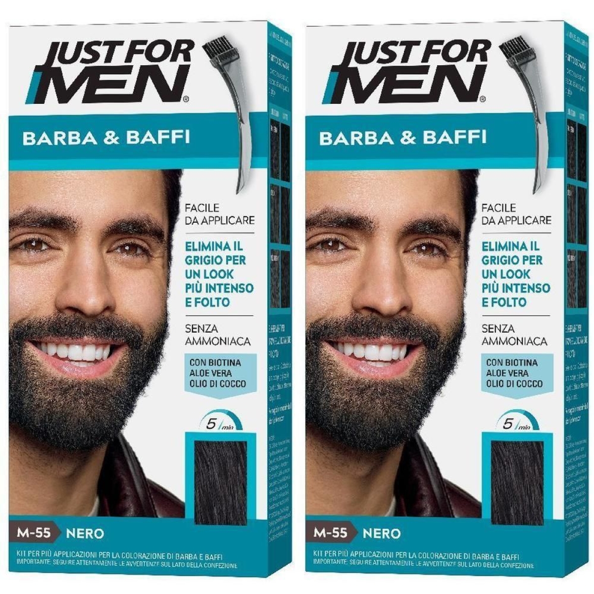 Cerca Offerte di just for men barba & baffi m55 nero 51 g 2x51 g e acquista online