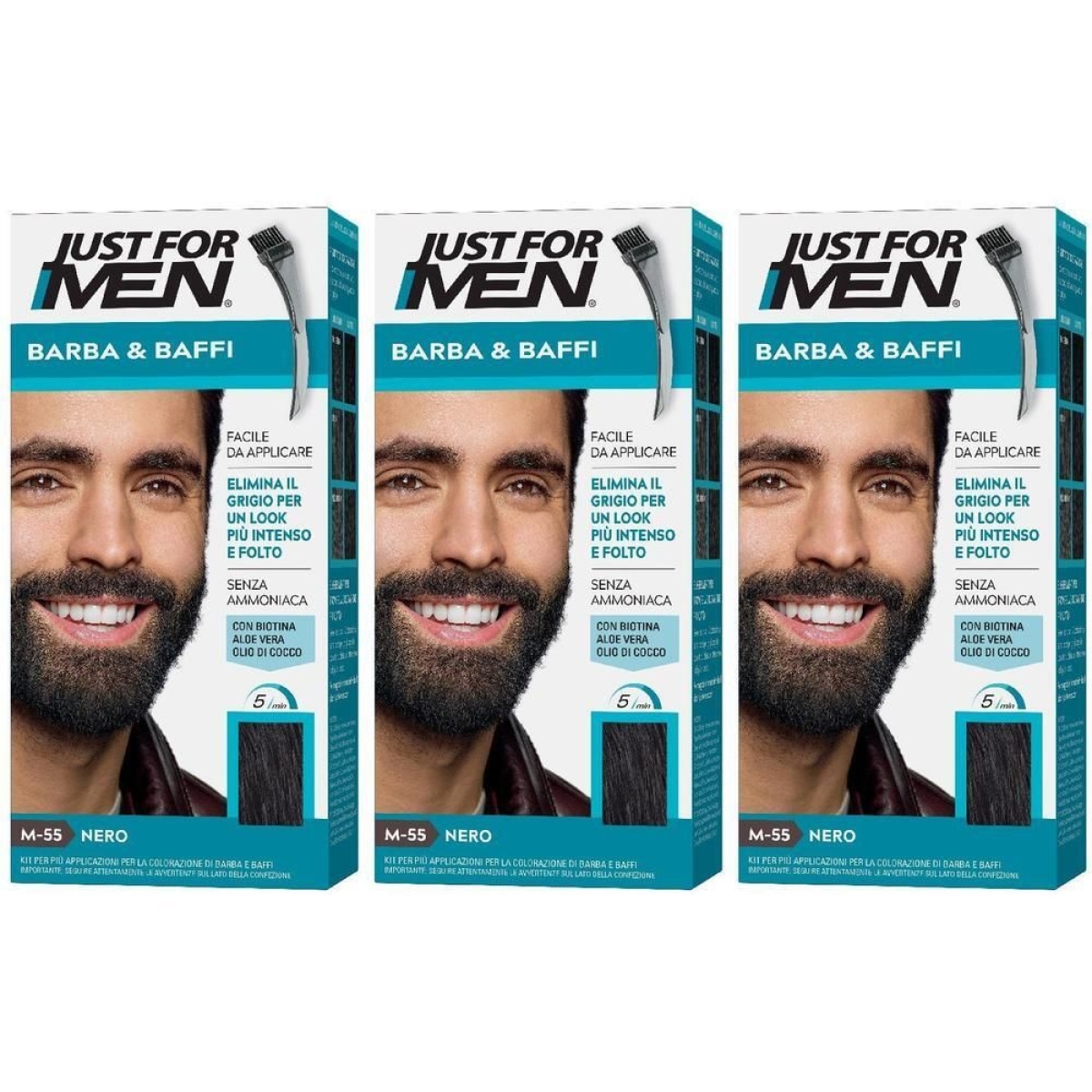 Cerca Offerte di just for men barba & baffi m55 nero 51 g 3x51 g e acquista online