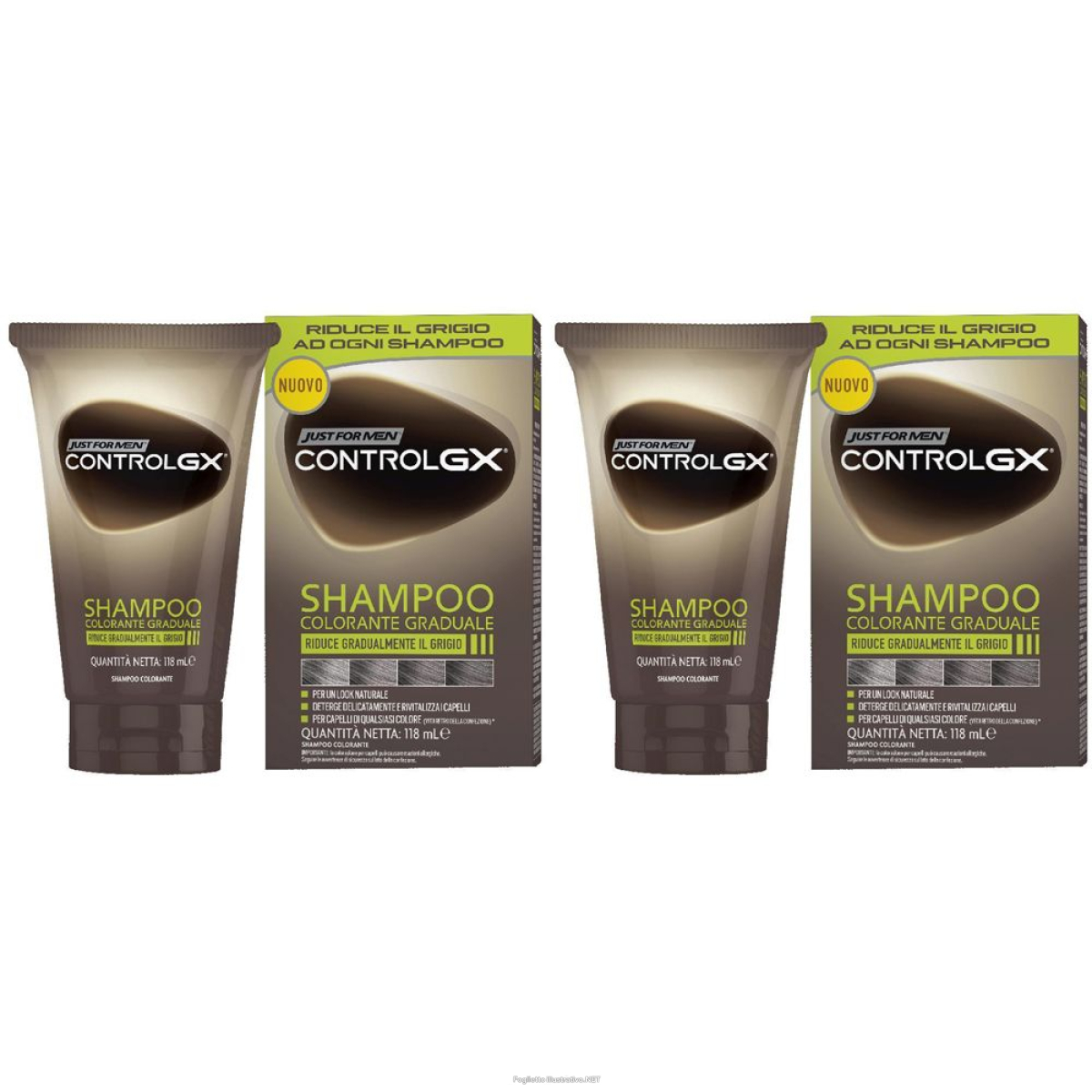 Cerca Offerte di just for men controlgx shampoo colorante graduale set da 2 2x118 ml sh e acquista online