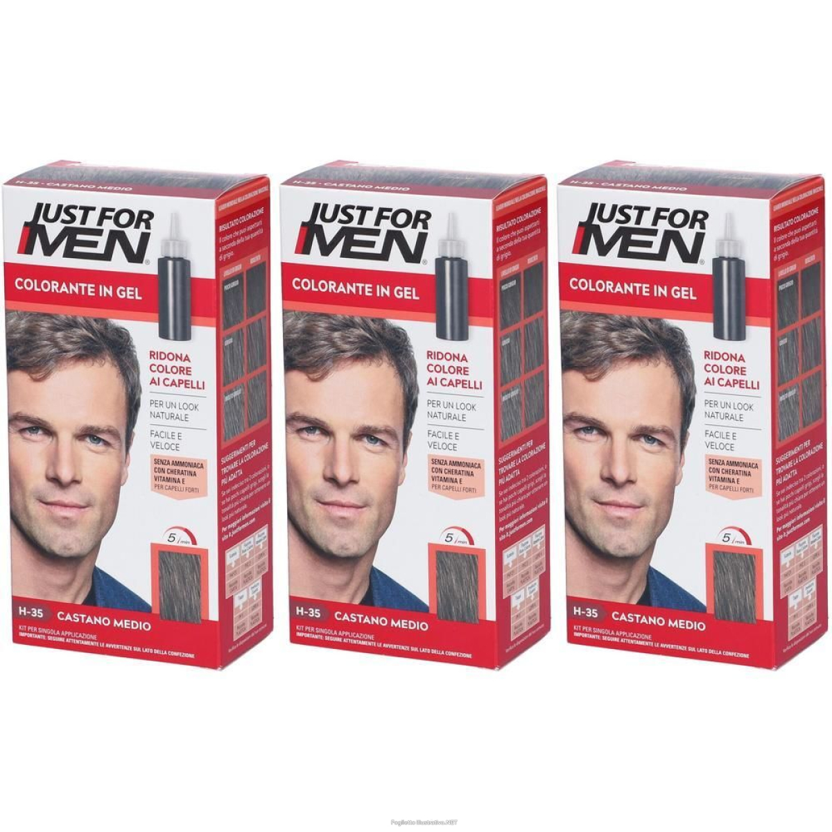 Cerca Offerte di just for men shampoo colorante h35 castano medio attivatore chiaro 38, e acquista online