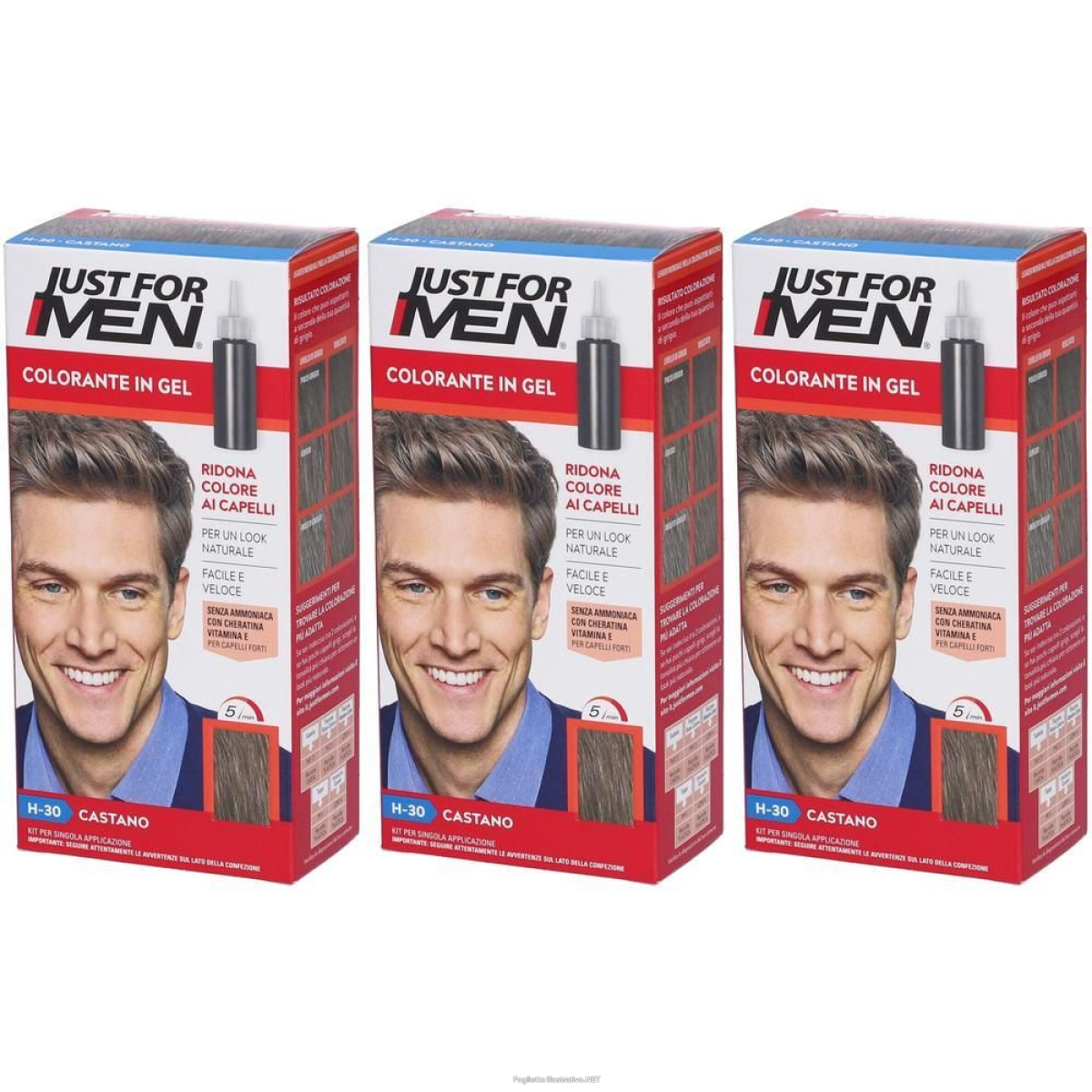 Cerca Offerte di just for men shampoo colorante tonalità h30 castano 98 g e acquista online
